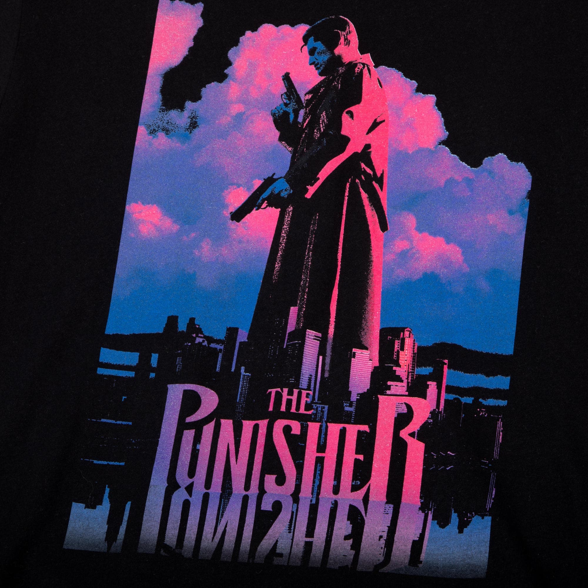 Frank Castle Punisher Sunset Black Tee