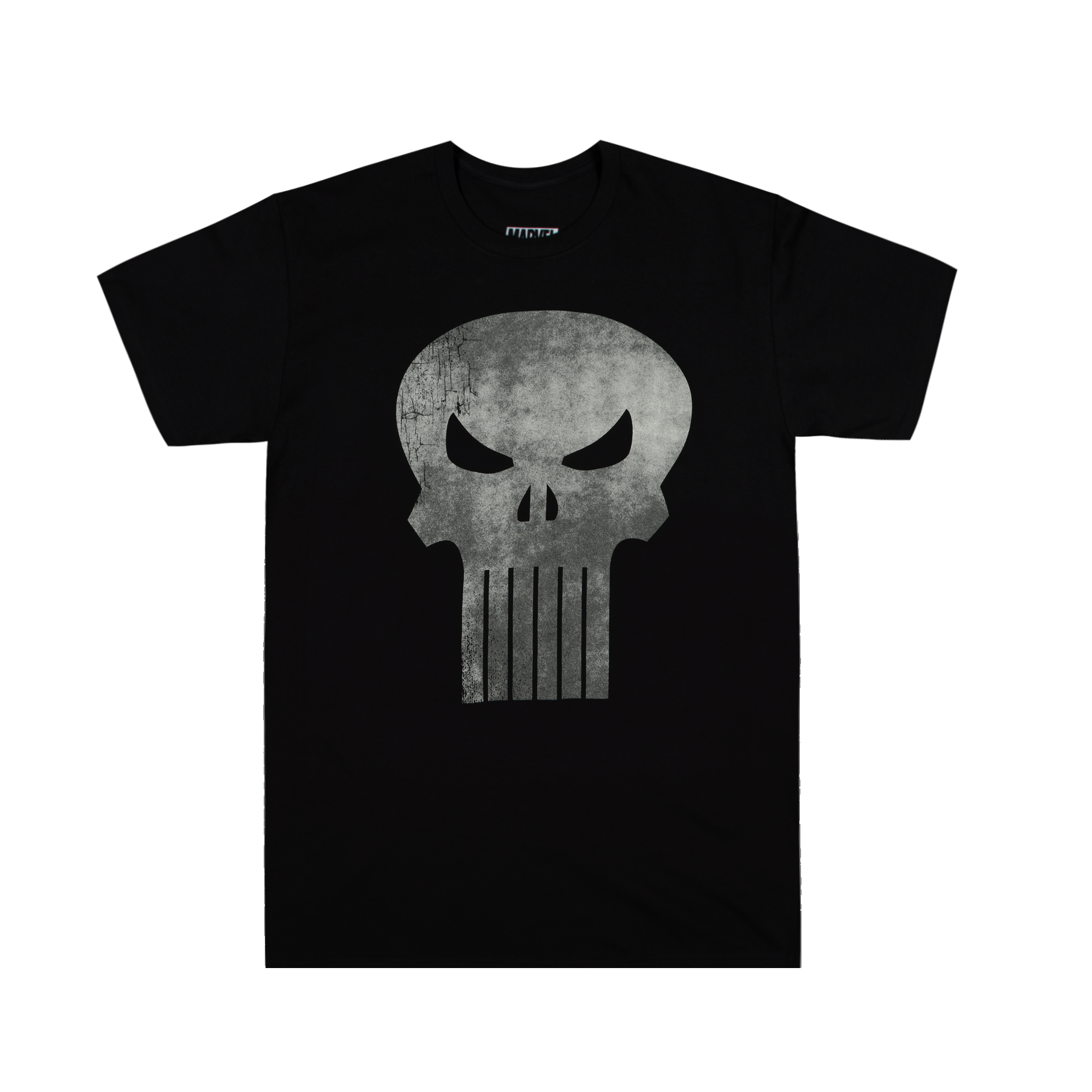 Distressed Punisher Black Tee