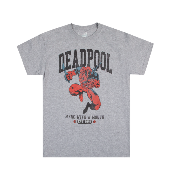 Deadpool 30th Est. Athletic Heather Tee