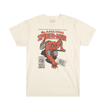 Spider-Man Vintage Cover Natural Tee