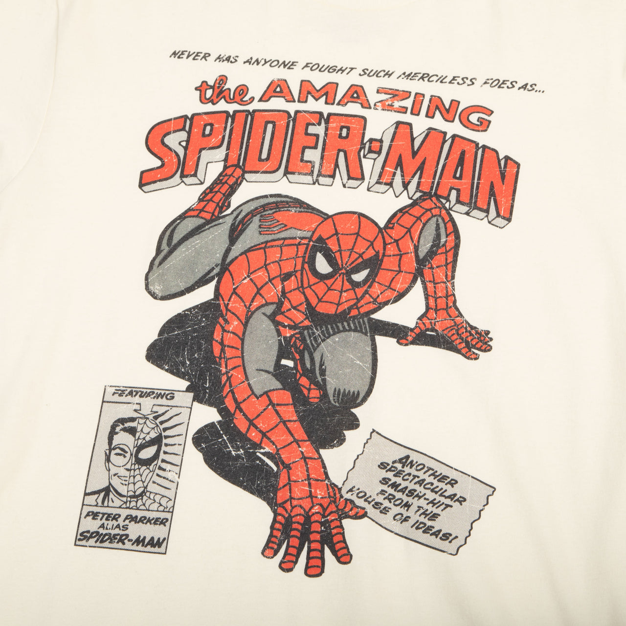 ABSOLUTE CULT MARVEL UNIVERSE THE AMAZING SPIDER MAN - T-shirt imprimé - white/blanc ABSOLUTE CULT MARVEL UNIVERSE THE AMAZING SPIDER MAN - T-shirt imprimé - white/blanc