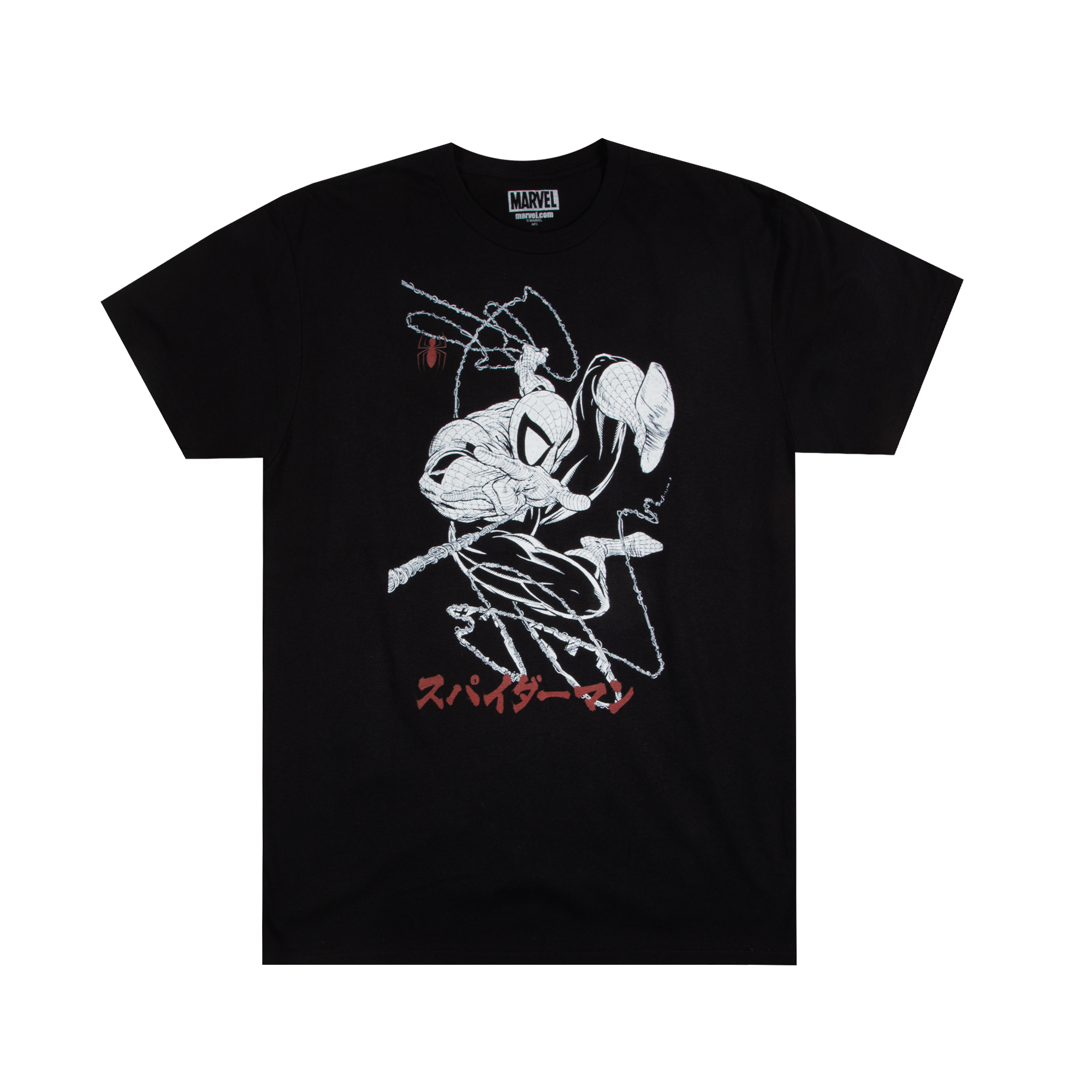 Spider-Man Marvel Universe McFarlane Kanji Black Tee