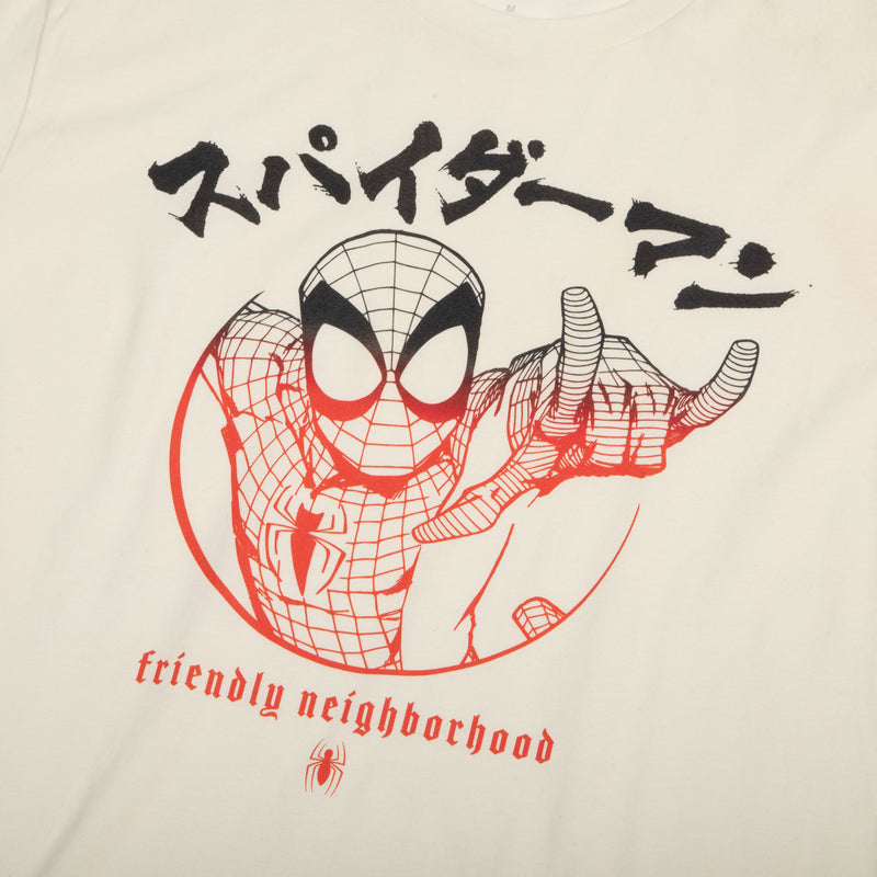Spider-Man Marvel Universe Ombre Kanji Natural Tee