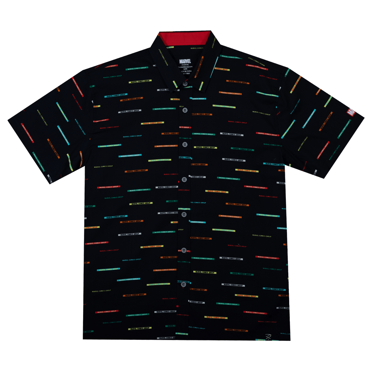Marvel Comics Group Button-Down Shirt – Heroes & Villains