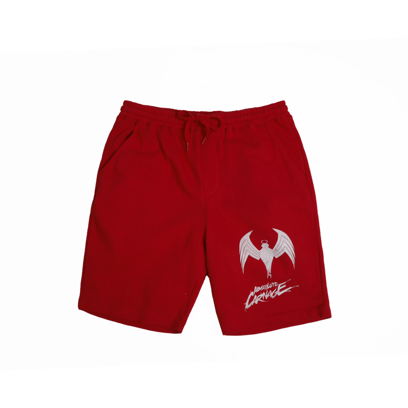Carnage Distressed Icon Red Shorts