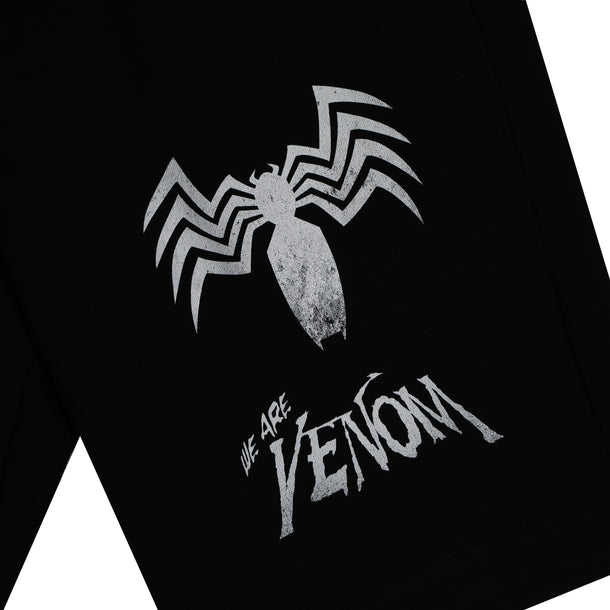 Venom Distressed Icon Black Shorts